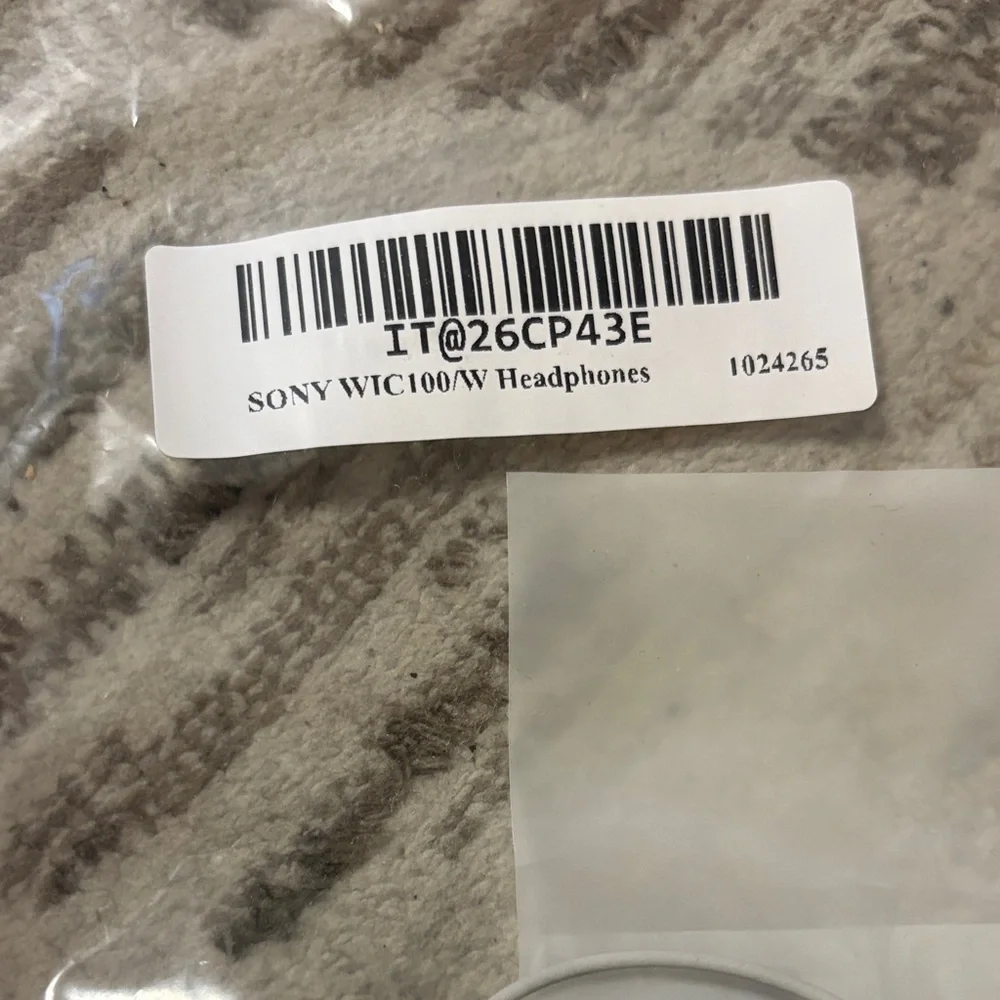 Sony White Wireless Neckband Earbuds